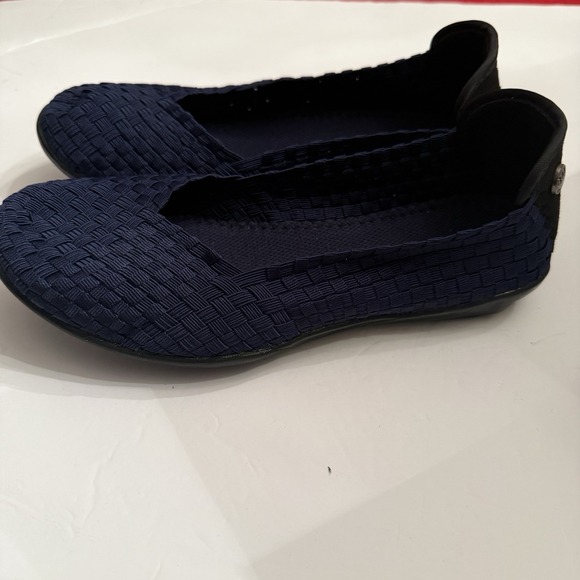Bernie Mev Catwalk Navy Ballet Flat Shoe Womens 42 Size 11-11.5 - Picture 5 of 12